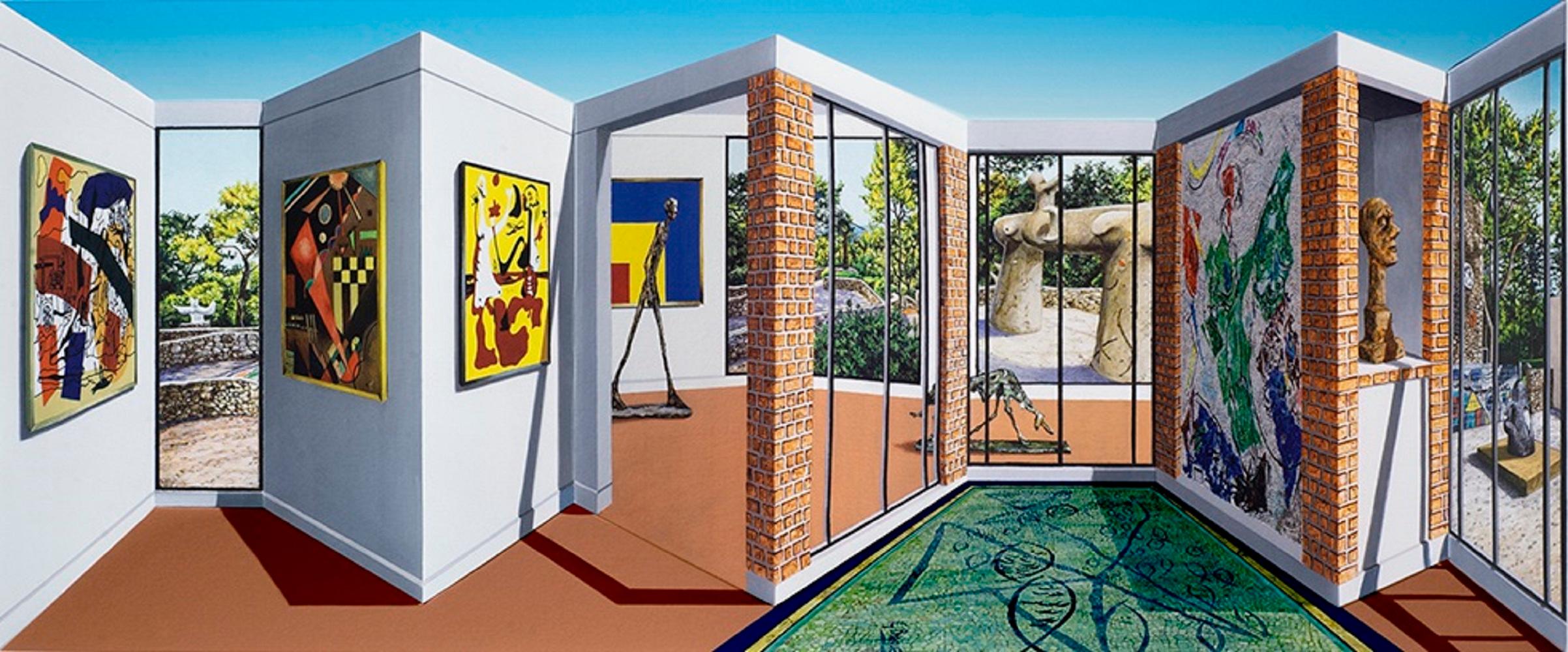 Patrick Hughes - Maeght, contemporaneo, op art, optical, reverspective, fondation