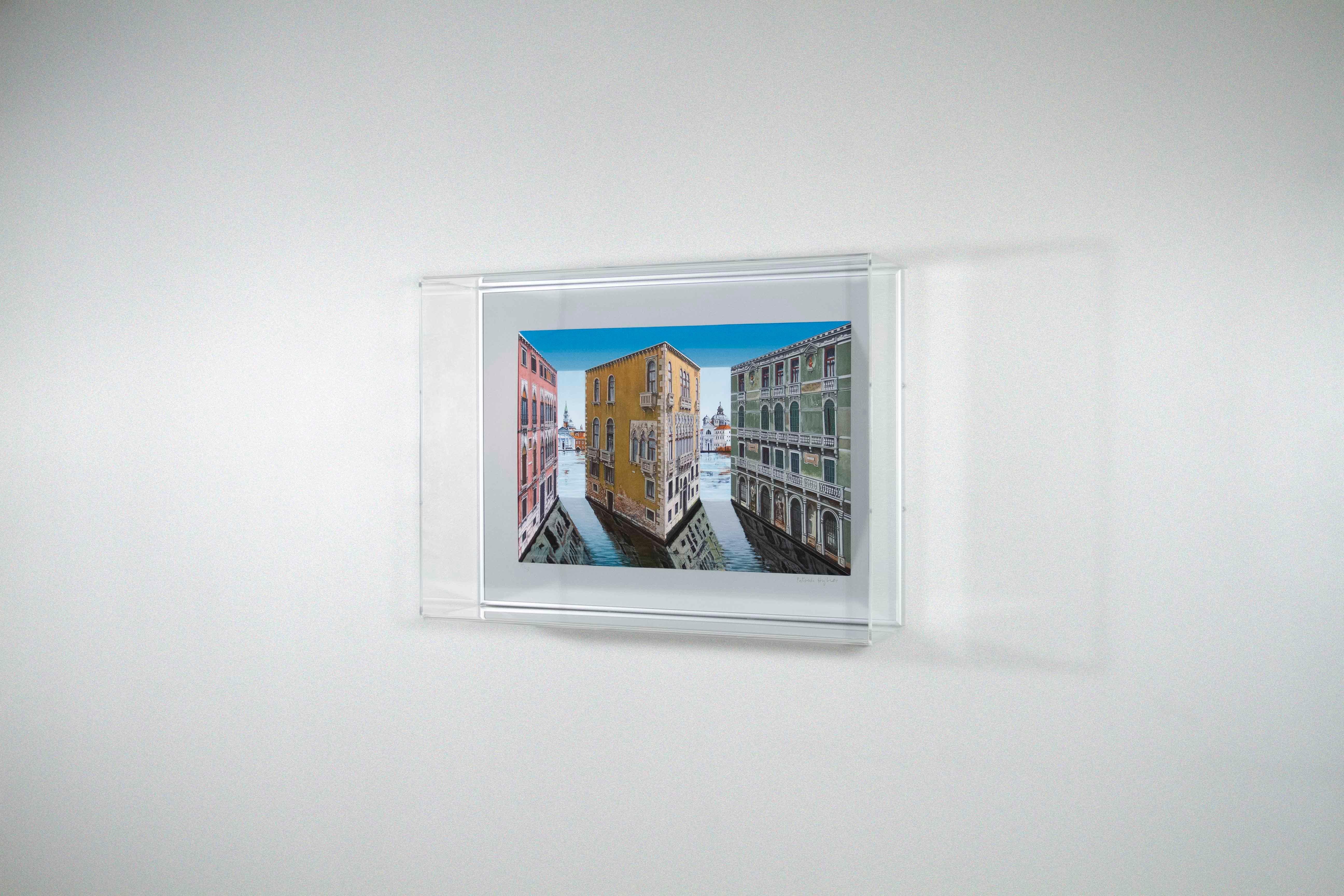 Patrick Hughes - Palazzina, venice, landscape, italy, op art, reverspective 1