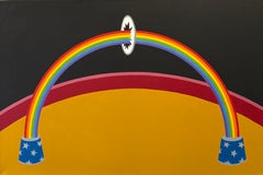 Patrick Hughes , b 1939 (British) 'Hoopla', acrylic on canvas, 2011