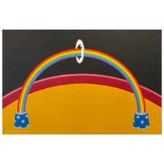 Patrick Hughes , b 1939 (British) 'Hoopla', acrylic on canvas, 2011 Patrick Hughes , b 1939 (British) 'Hoopla', acrylic on canvas, 2011