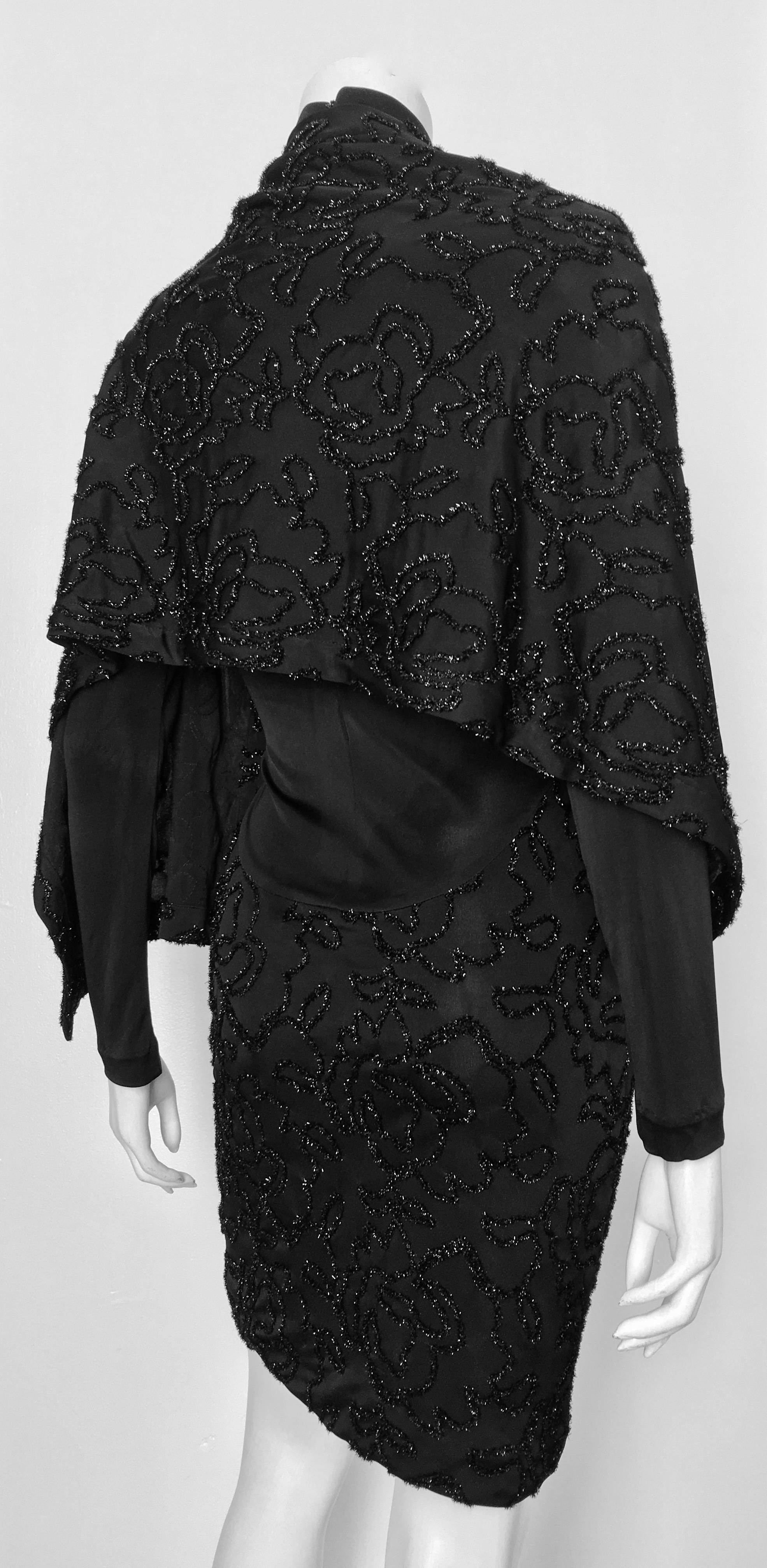Patrick Kelly 1980s Black Cocktail Dress Size 4 / 6.  For Sale 4