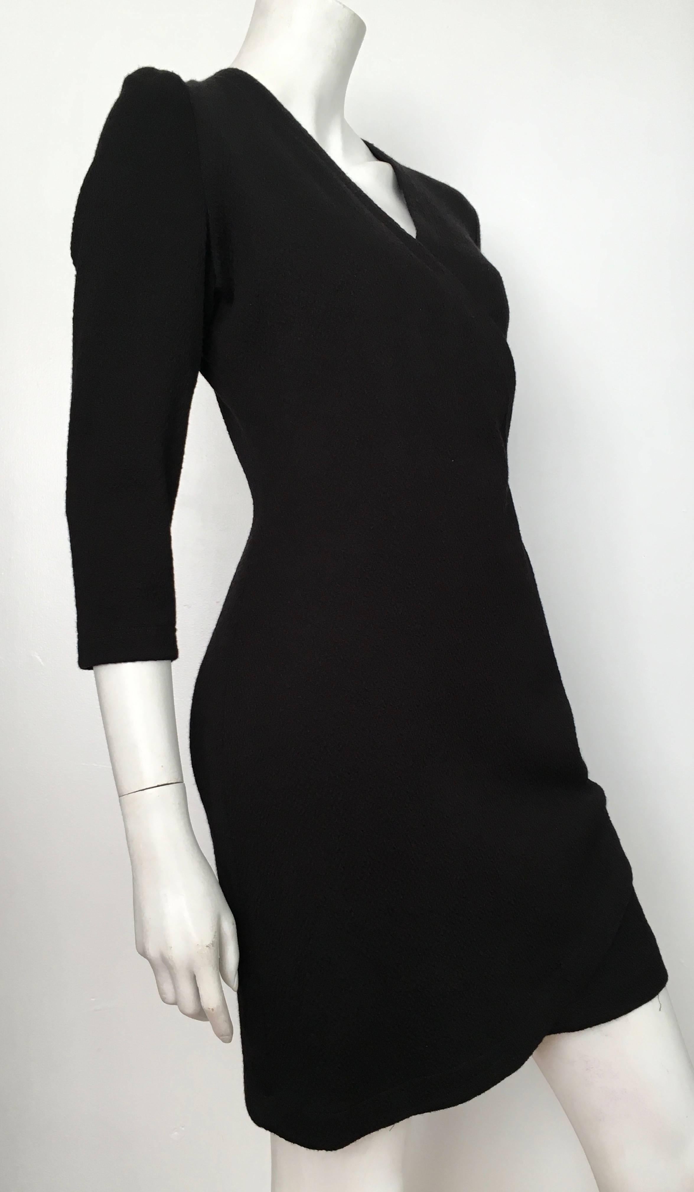 Patrick Kelly 1980s Black Cocktail Dress Size 6 / 8.  For Sale 1