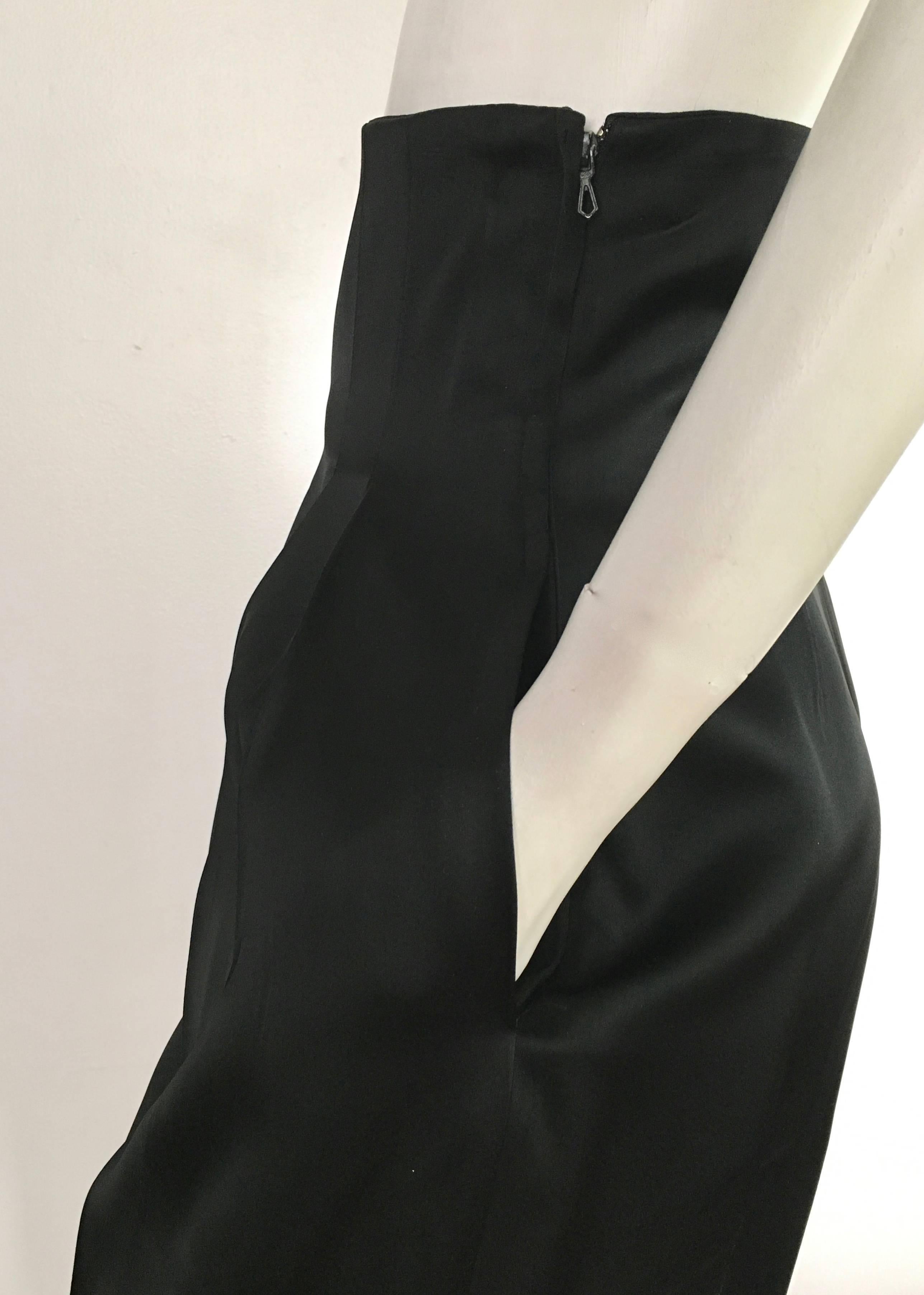 Patrick Kelly 1980s Black High Waisted Evening Pants with Pockets Size 4/6. 2