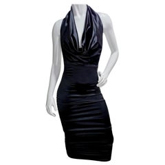 Patrick Kelly Black Halter Dress 