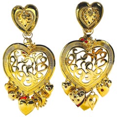 PATRICK KELLY Boucles d'oreilles Vintage 1980