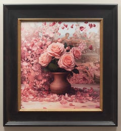 "Exhale" (2025) Oil Floral Painting on Panel