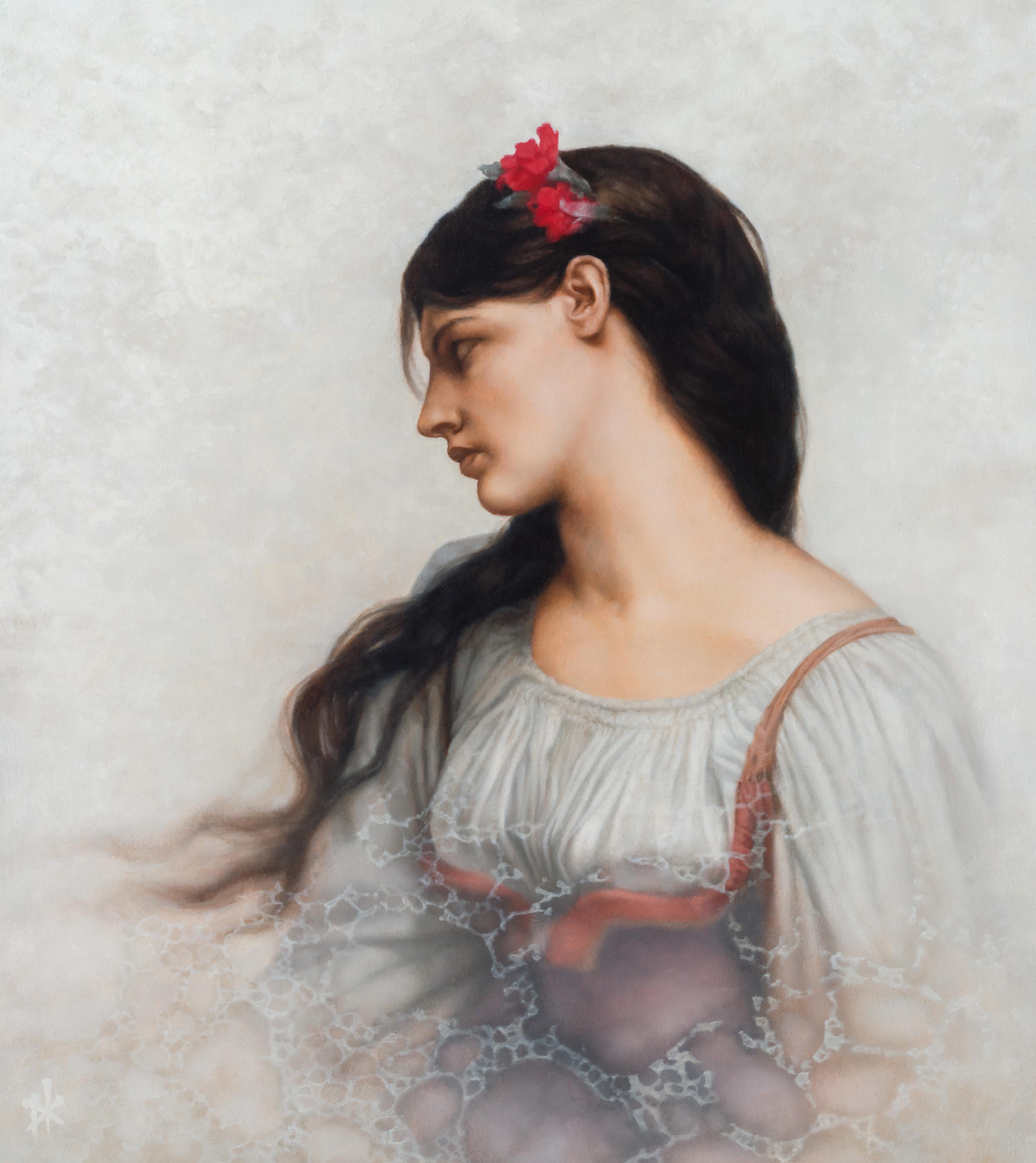 Patrick Kramer Portrait Painting - "Lefebvre's Graziella, " Oil Painting