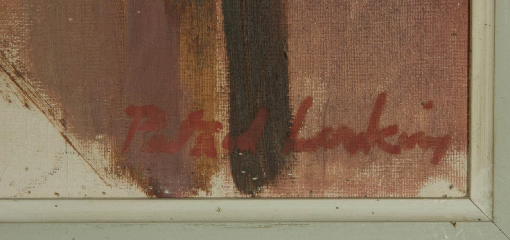Patrick Lambert Larking (1907-1981) – Öl, Holzweg, Mitte des 20. Jahrhunderts 2