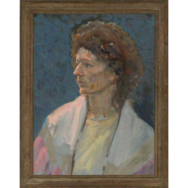 Patrick Lambert Larking ROI (1907-1981) - Oil, Portrait of a Woman 83 1
