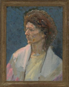 Patrick Lambert Larking ROI (1907-1981) - Huile, portrait d'une femme 83