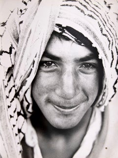 Boy Wearing a Palestinian Keffiyeh