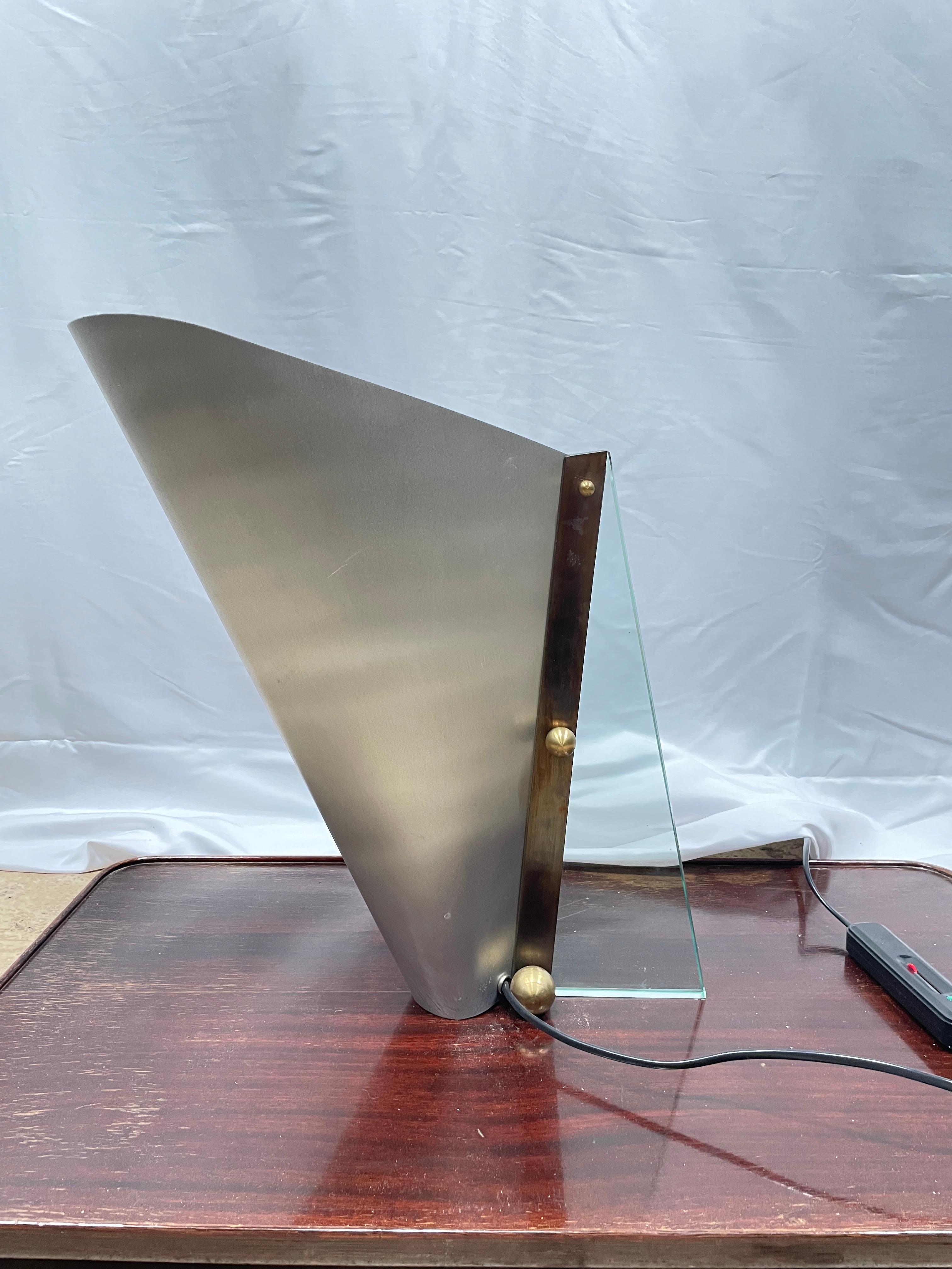 Mid-Century Modern Patrick Manoury Large Table Lamp Model 