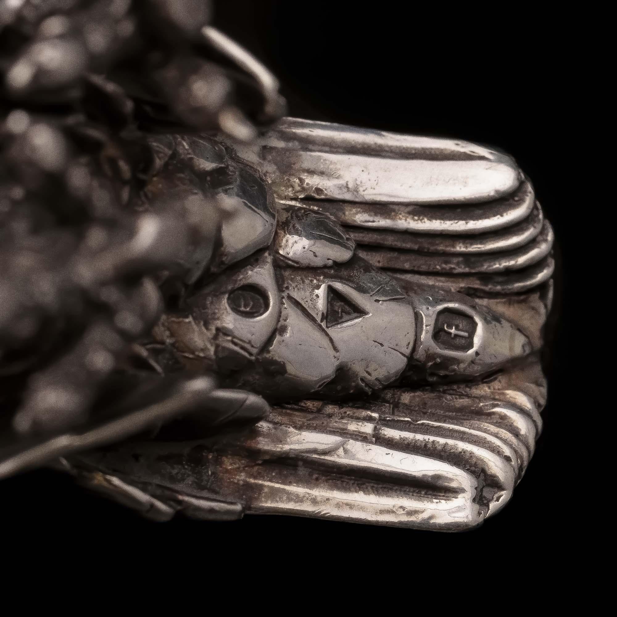 Patrick Mavros an Impressive Pair of Sterling Silver Bird Figurines 5