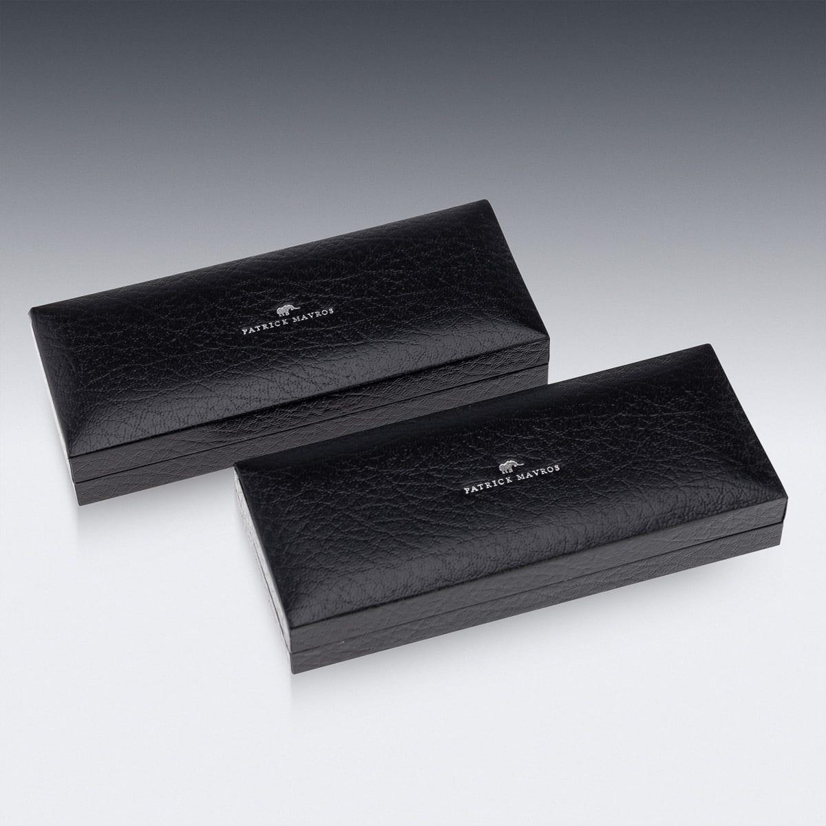 Patrick Mavros massivem Silber Satz von vier Neuheit Tier Kaffeelöffel im Angebot 8