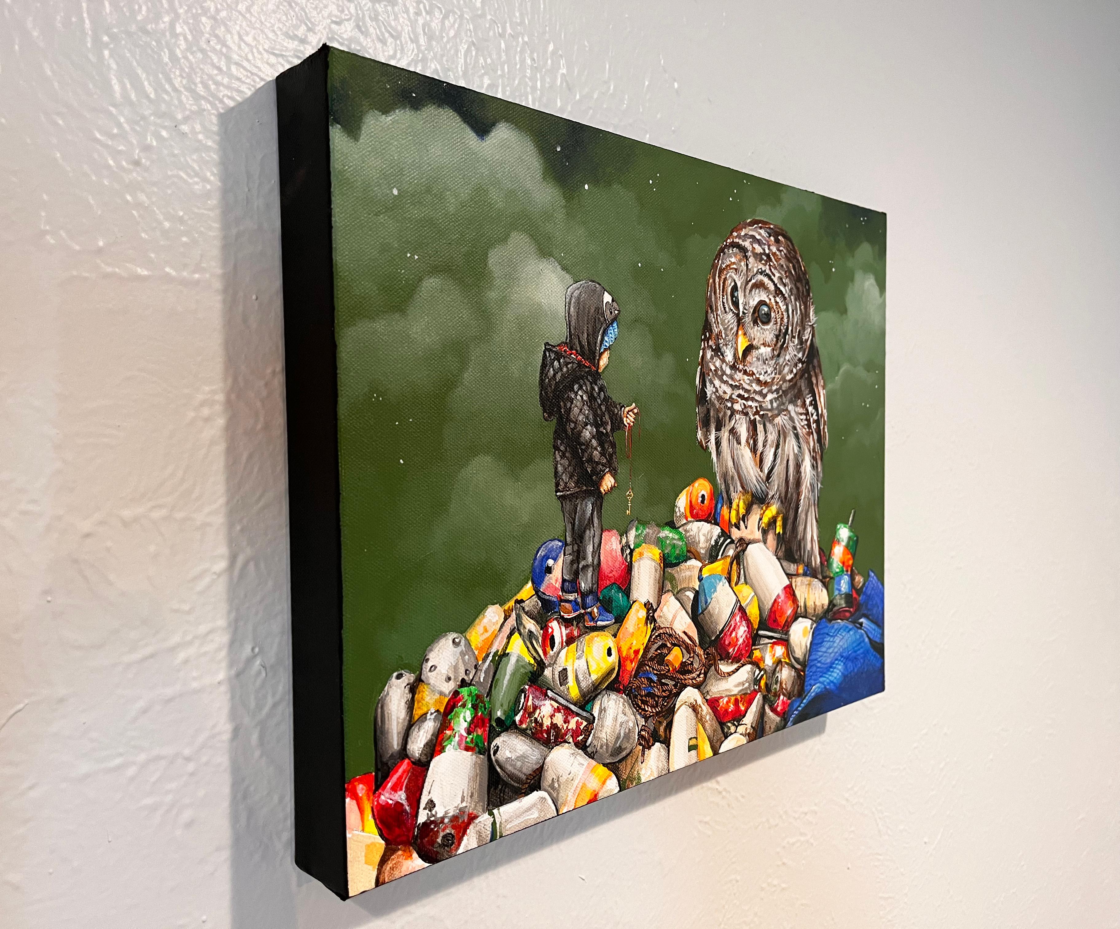 „ „Das Geheimnis““ Acrylgemälde – Painting von Patrick Maxcy