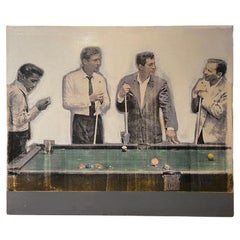 "The Rat Pack" Painted Silk Screen on Canvas by Patrick McCarthy