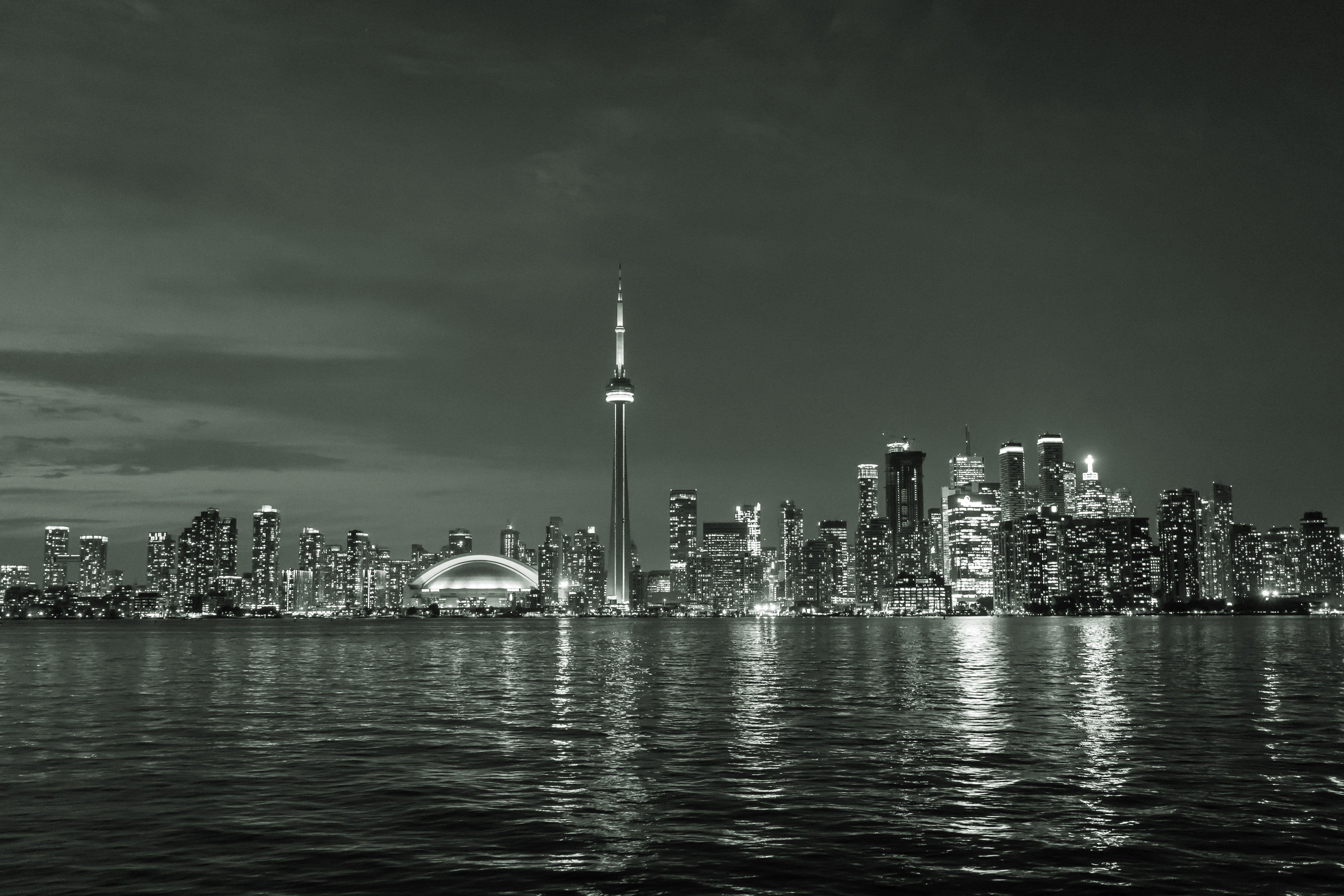 Patrick Messier Color Photograph - Toronto Skyline, Photograph, Canvas (stretched)