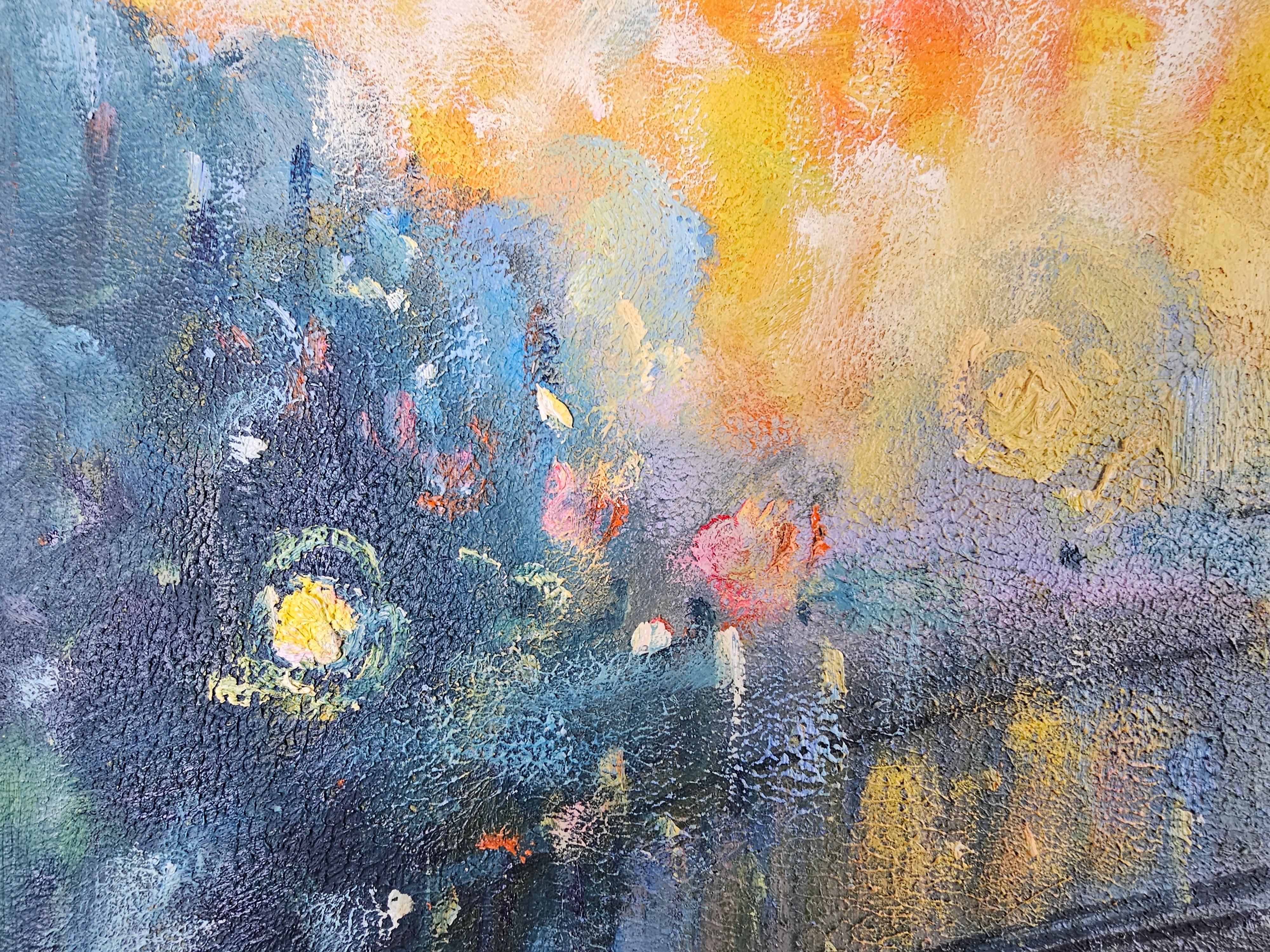 Patrick Murphy Landschaft, Öl auf Leinwand auf Leinwand auf Tafel, signiert und gerahmt im Angebot 6
