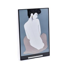 Patrick Nagel Classic Visions Impression encadrée Vintage 1980 Portrait de femme