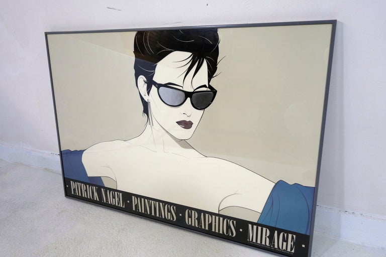 Sunglasses (Black)" Poster by Patrick Nagel for Mirage Editions at 1stDibs