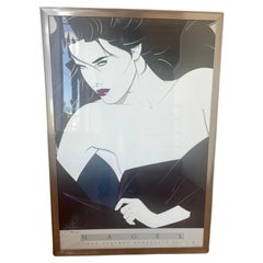 Patrick Nagel Playboy Portfolio II Poster Framed Signed by Playboy Dated Rare