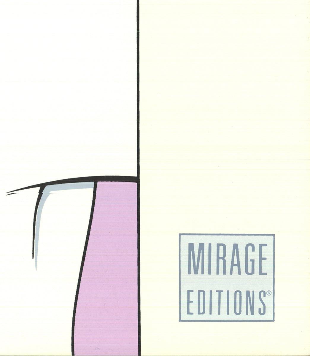 'Commemorative #15' 1986- Serigraph - Gray Portrait Print by Patrick Nagel