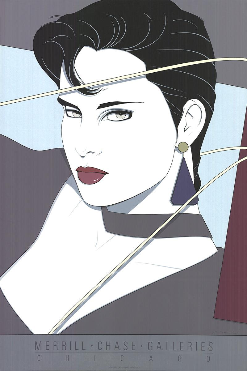 'Commemorative #11' 1987- Serigraph, Vintage - Print by Patrick Nagel