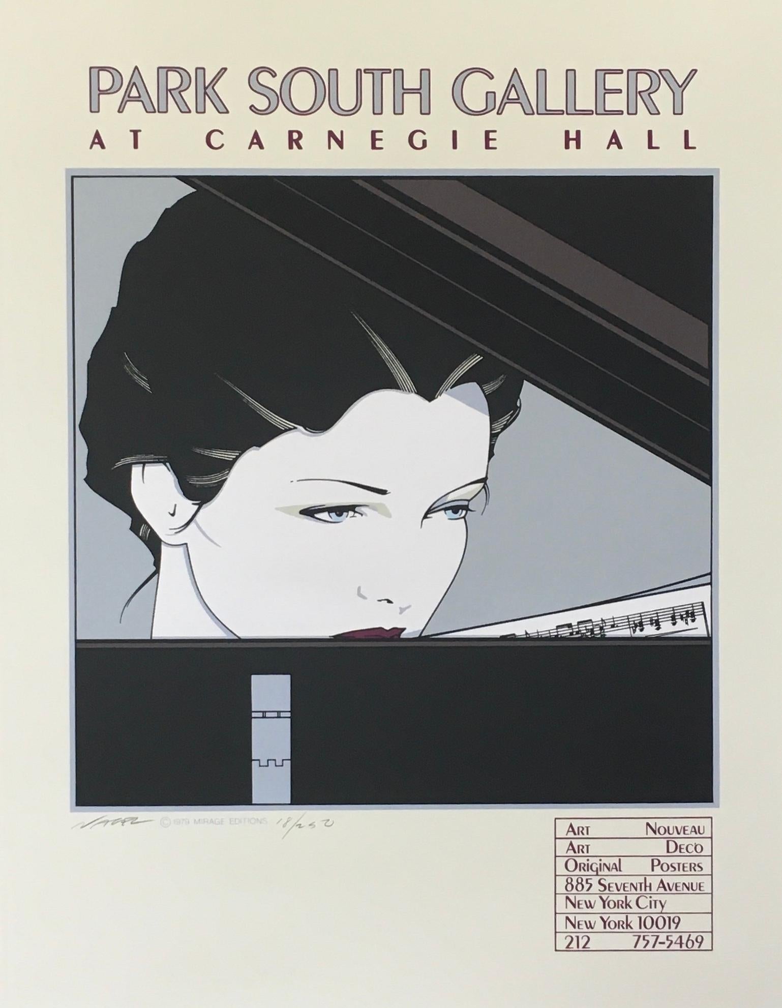 Patrick Nagel 'Park South Gallery at Carnegie Hall' Limitierte Auflage Signierter Druck 2