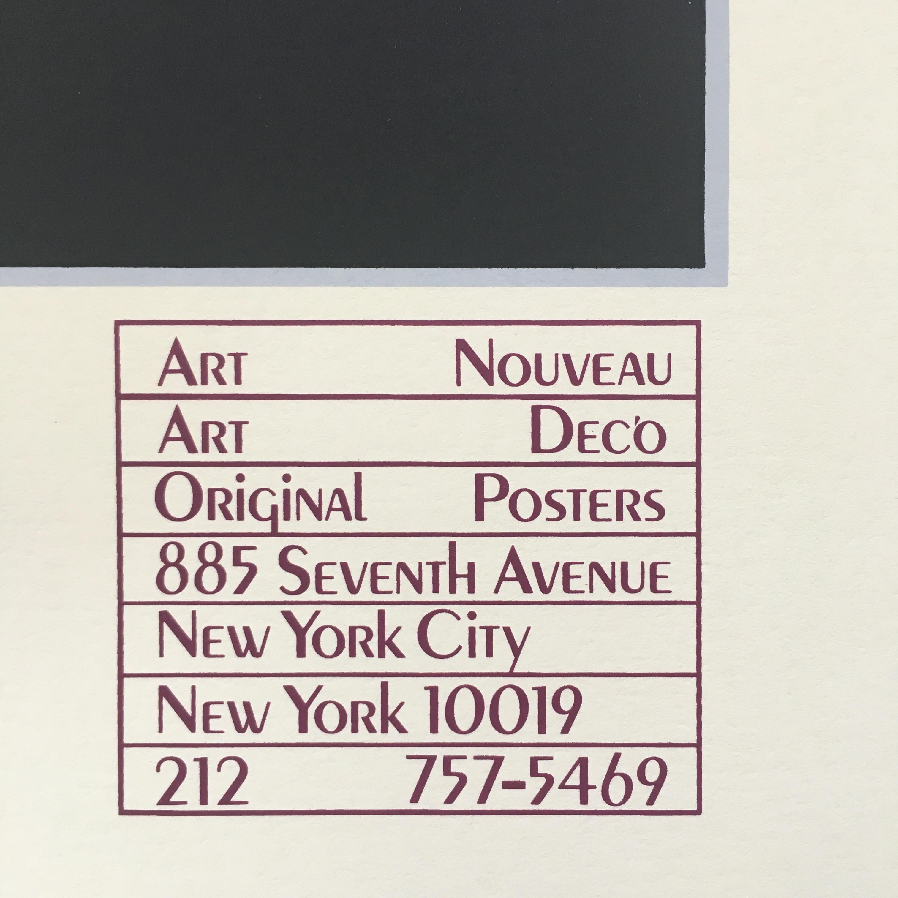 Patrick Nagel 'Park South Gallery at Carnegie Hall' Limitierte Auflage Signierter Druck 4