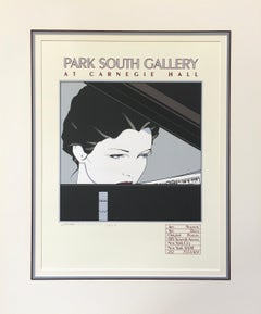 Patrick Nagel 'Park South Gallery at Carnegie Hall' Limitierte Auflage Signierter Druck