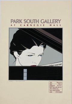 Vintage Patrick Nagel 'Park South Gallery at Carnegie Hall' Serigraph, 1978