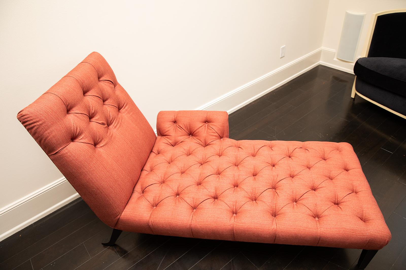 Ebanizzato Patrick Naggar Ralph Pucci Neo-Chester Tufted Daybed Chaise Longues in vendita