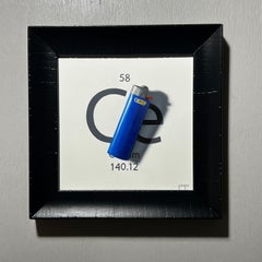 "Cerium" (2025) by Patrick Nevins, Oil On Board Elements Series Painting