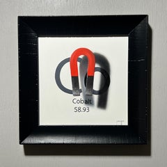 "Cobalt" (2025) by Patrick Nevins, Oil on Board Trompe-l'œil Painting