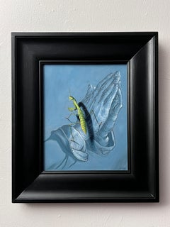 "Dürer's Mantis" by Patrick Nevins Oil Painting, Praying Mantis, Praying Hands