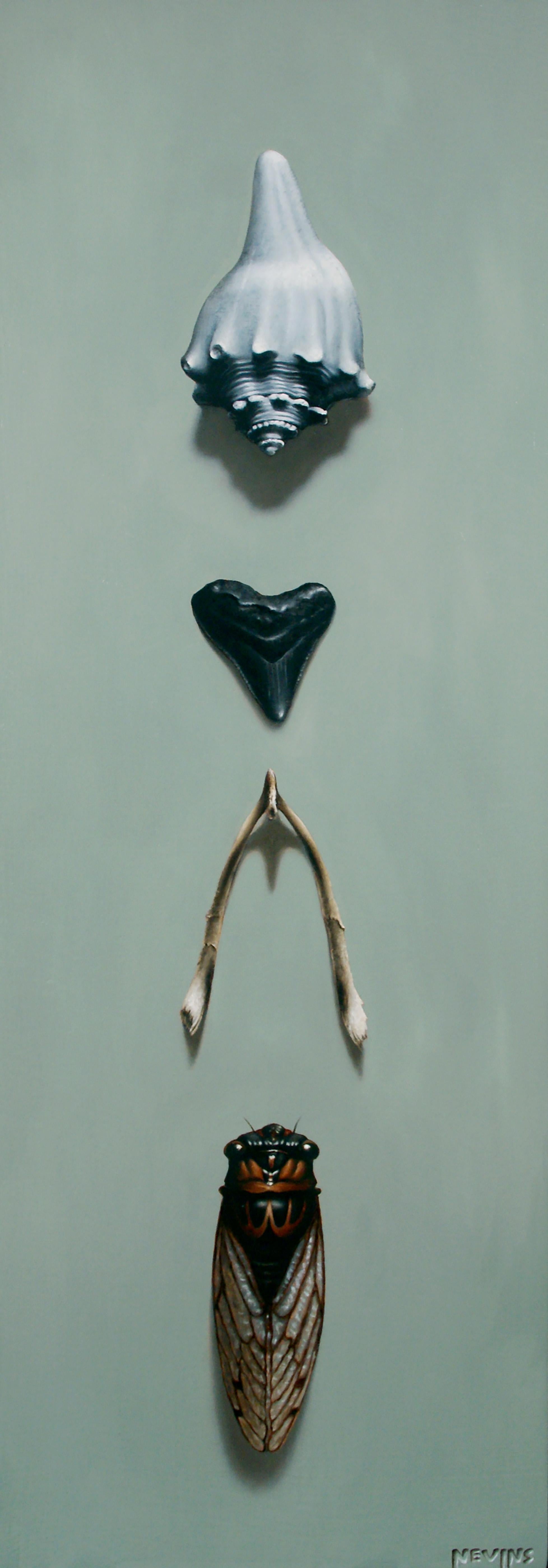 "Found" (2024) di Patrick Nevins, dipinto originale di natura morta su pannello