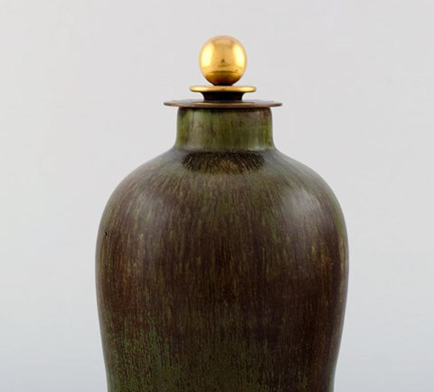 Danish Patrick Nordstrøm / Carl Halier for Royal Copenhagen, Lidded Stoneware Vase