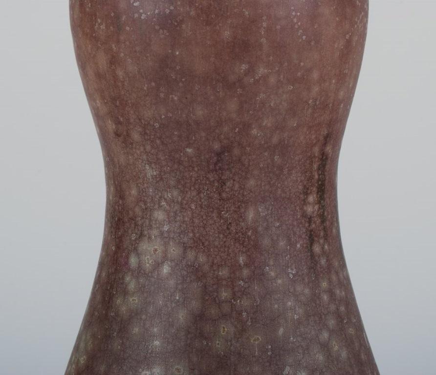 Glazed Patrick Nordström for Royal Copenhagen. Large ceramic vase with eggshell glaze For Sale