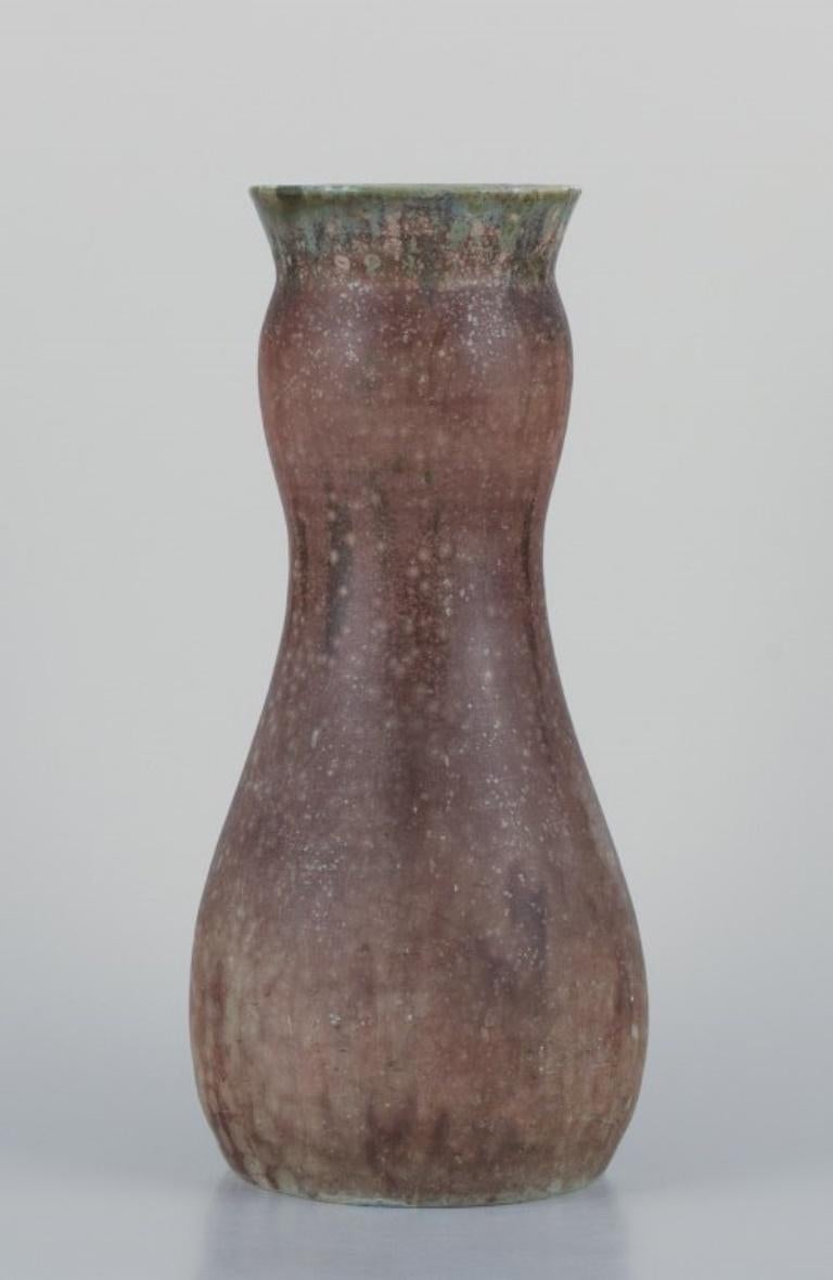 Ceramic Patrick Nordström for Royal Copenhagen. Large ceramic vase with eggshell glaze For Sale