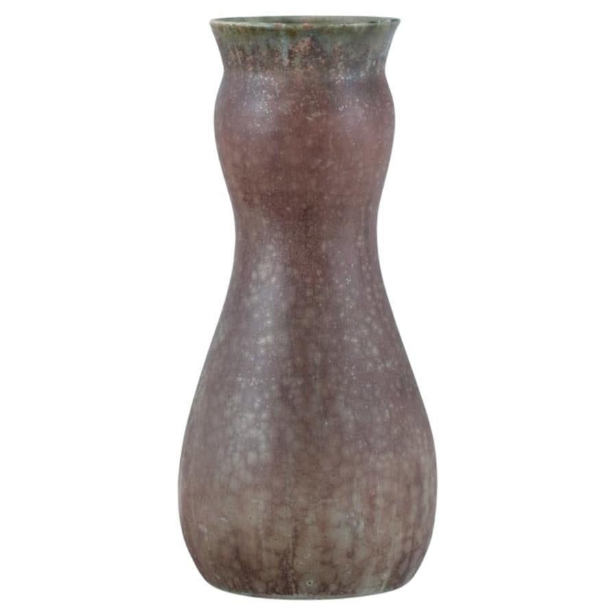 Patrick Nordström for Royal Copenhagen. Large ceramic vase with eggshell glaze