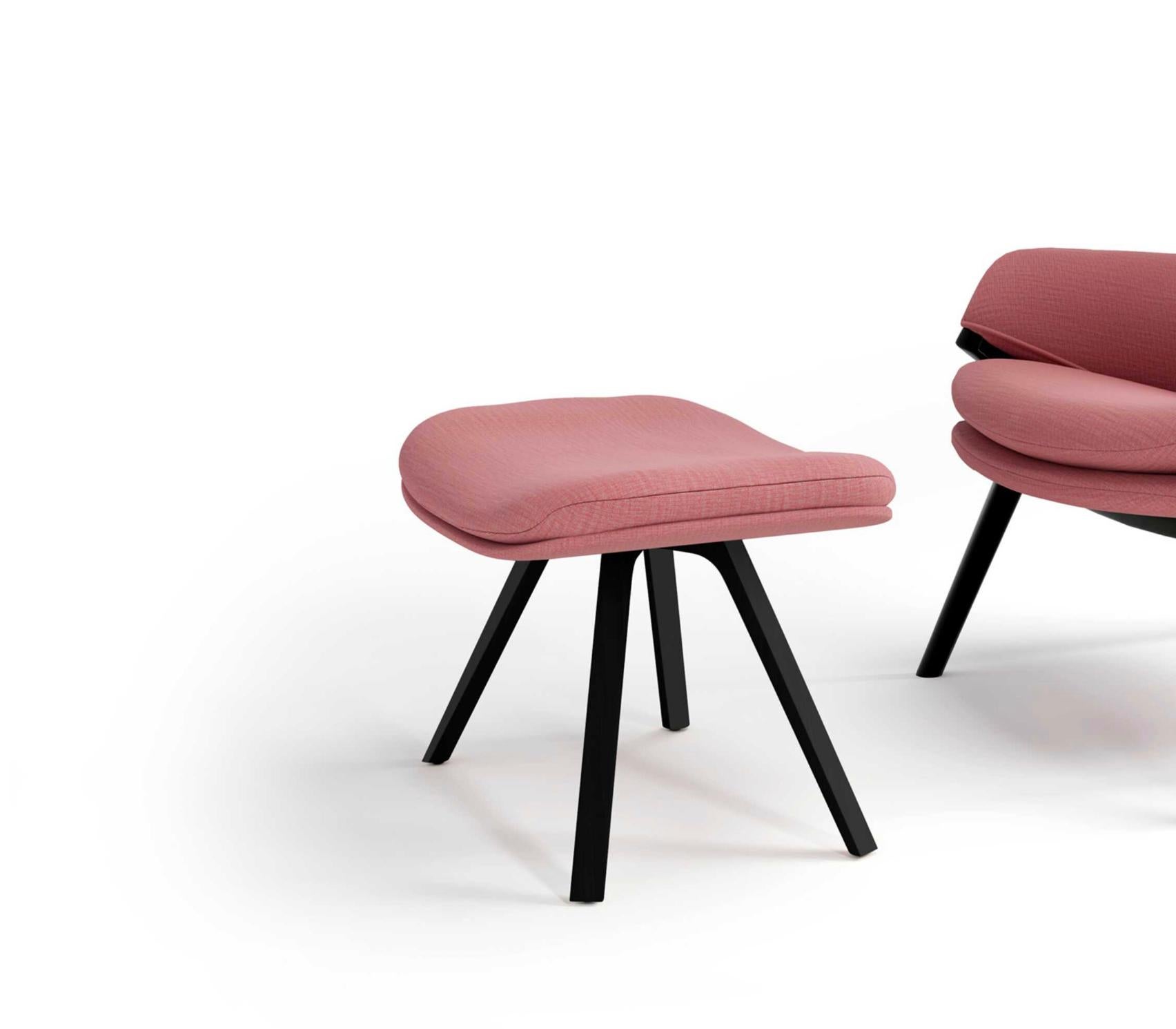 Patrick Norguet P22 Conjunto de Sillón y Reposapiés para Cassina Madera en venta