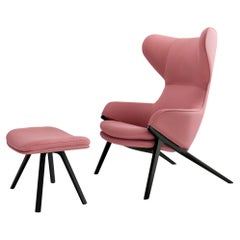 Patrick Norguet P22 Set di poltrona e poggiapiedi per Cassina