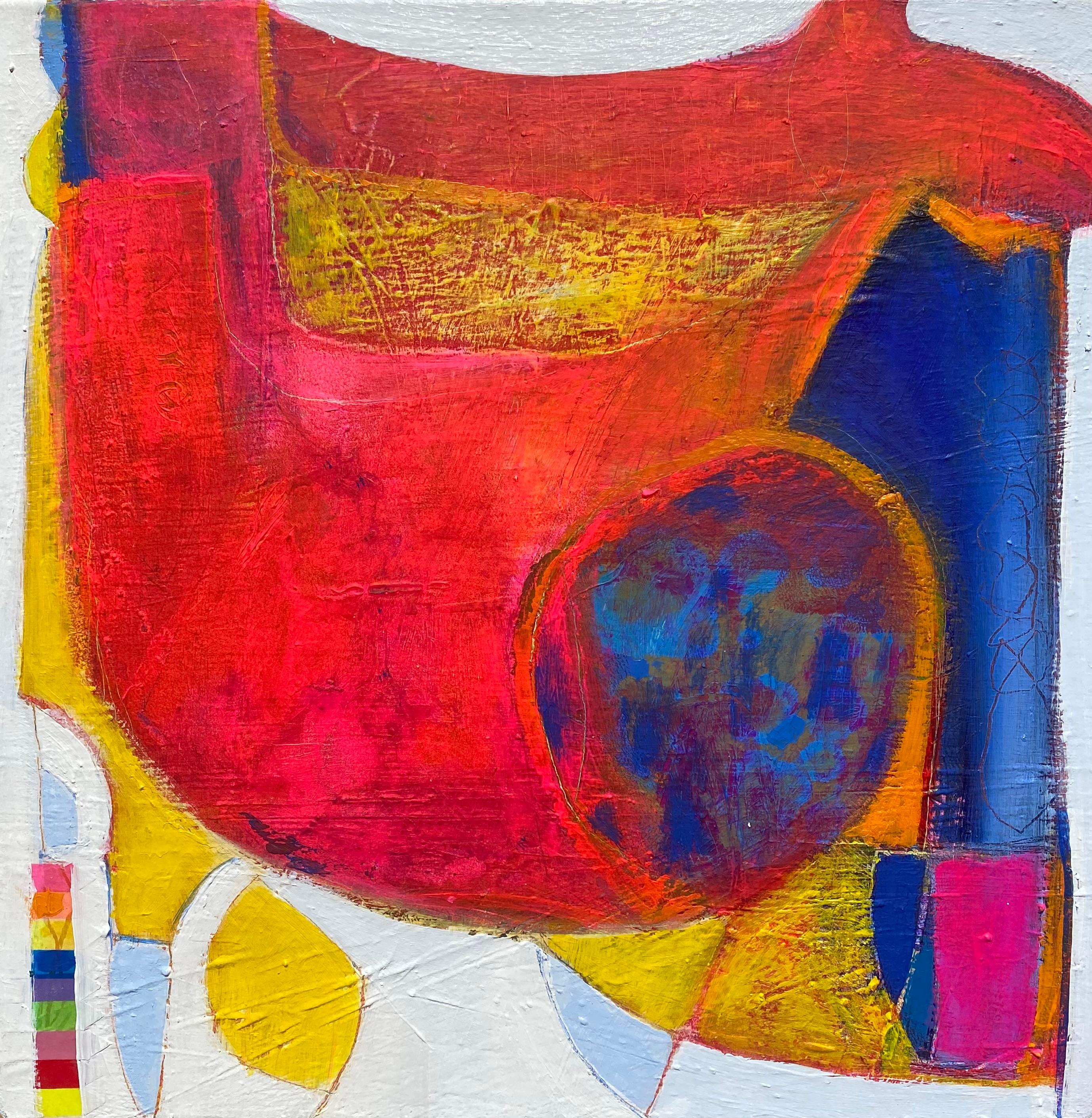 Paesaggio dell'isola di Ariel, Pittura astratta - Mixed Media Art di Patrick O'Boyle