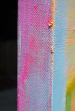 Azul Rojo Amarillo Paisaje Abstracción, Pintura Abstracta