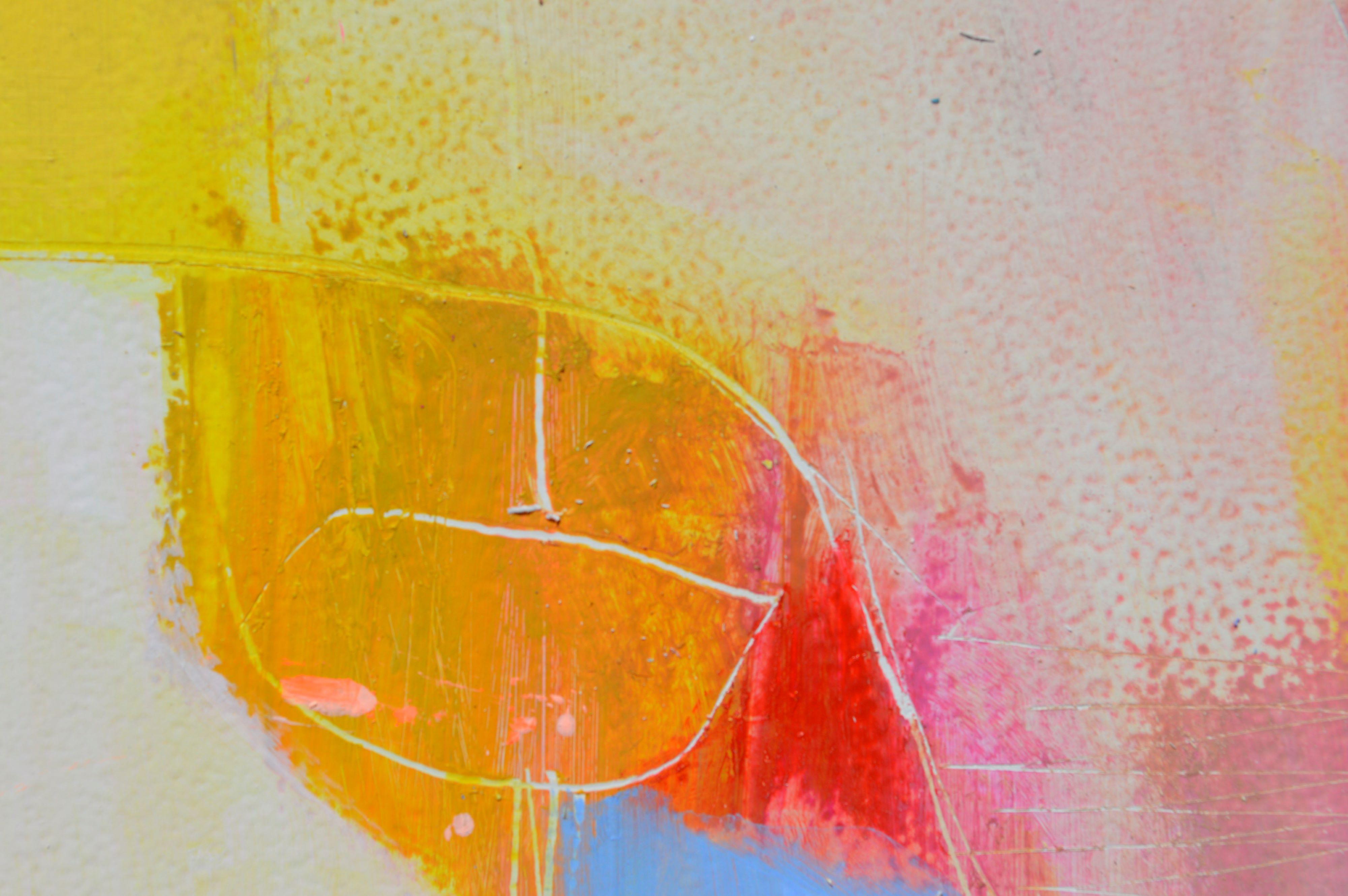 Cielo blu, pittura astratta - Abstract Painting Grigio di Patrick O'Boyle