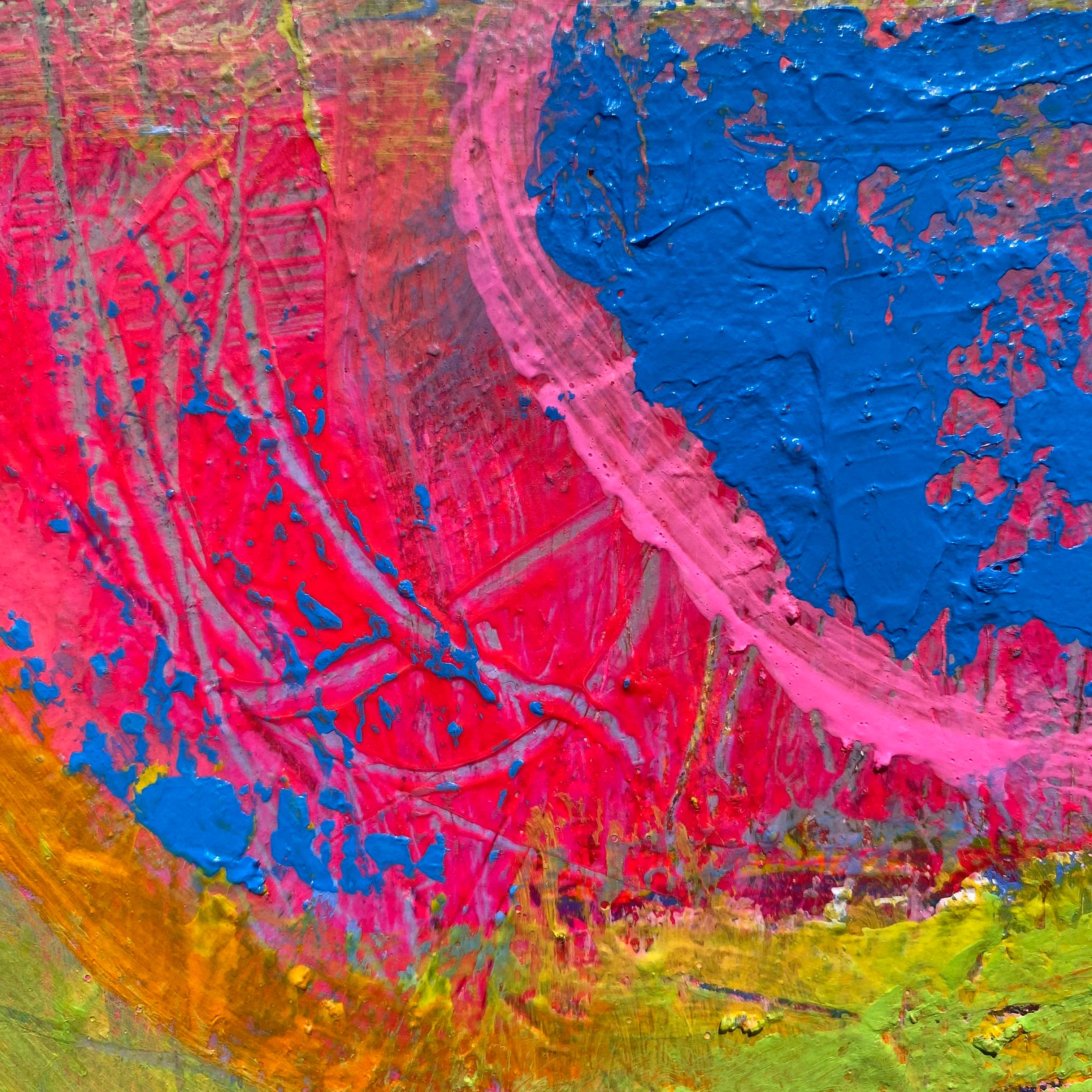 Spirito circense, pittura astratta - Abstract Painting Marrone di Patrick O'Boyle