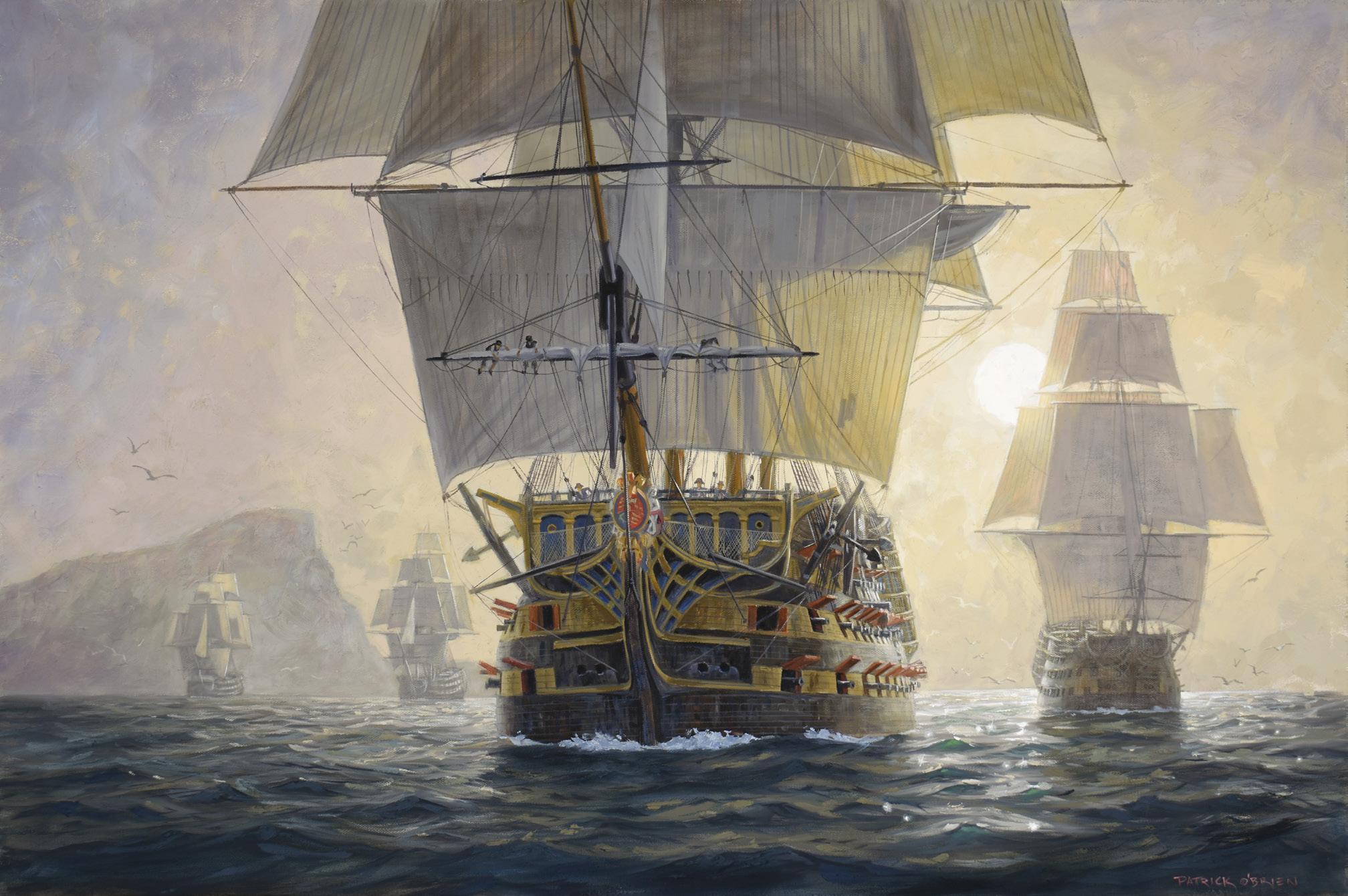 Figurative Painting de Patrick O'Brien - Guardianes del Imperio