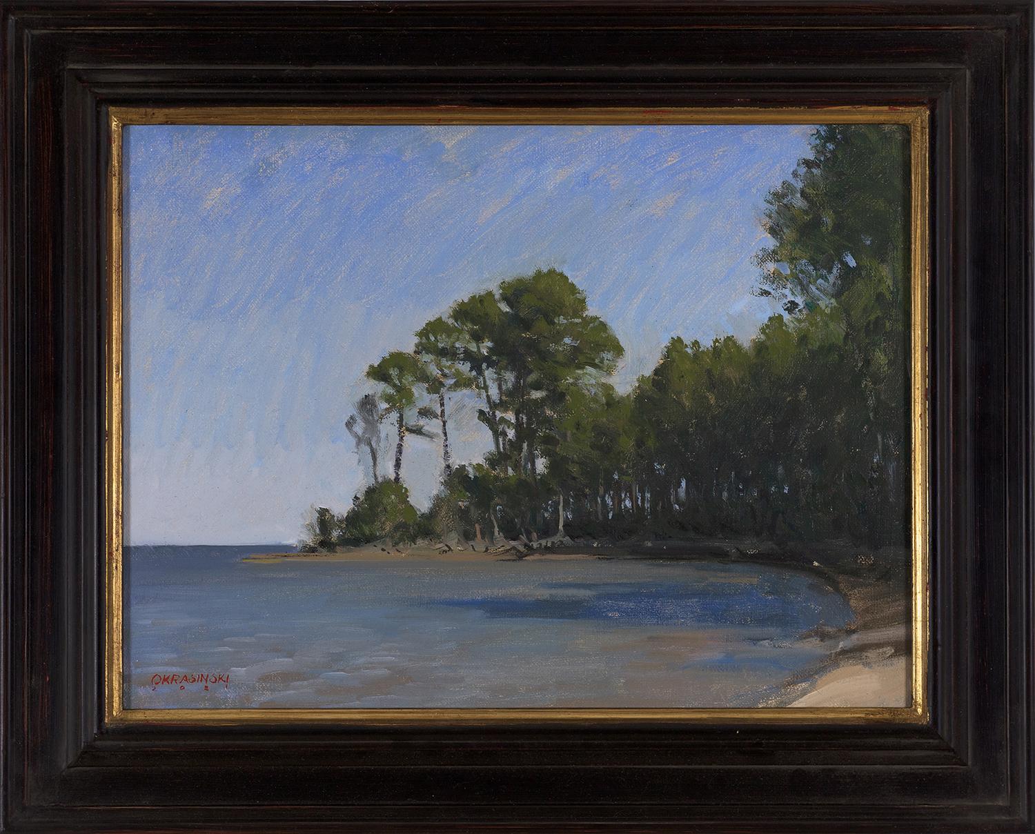 Atlantic Pines - Painting by Patrick Okrasinski