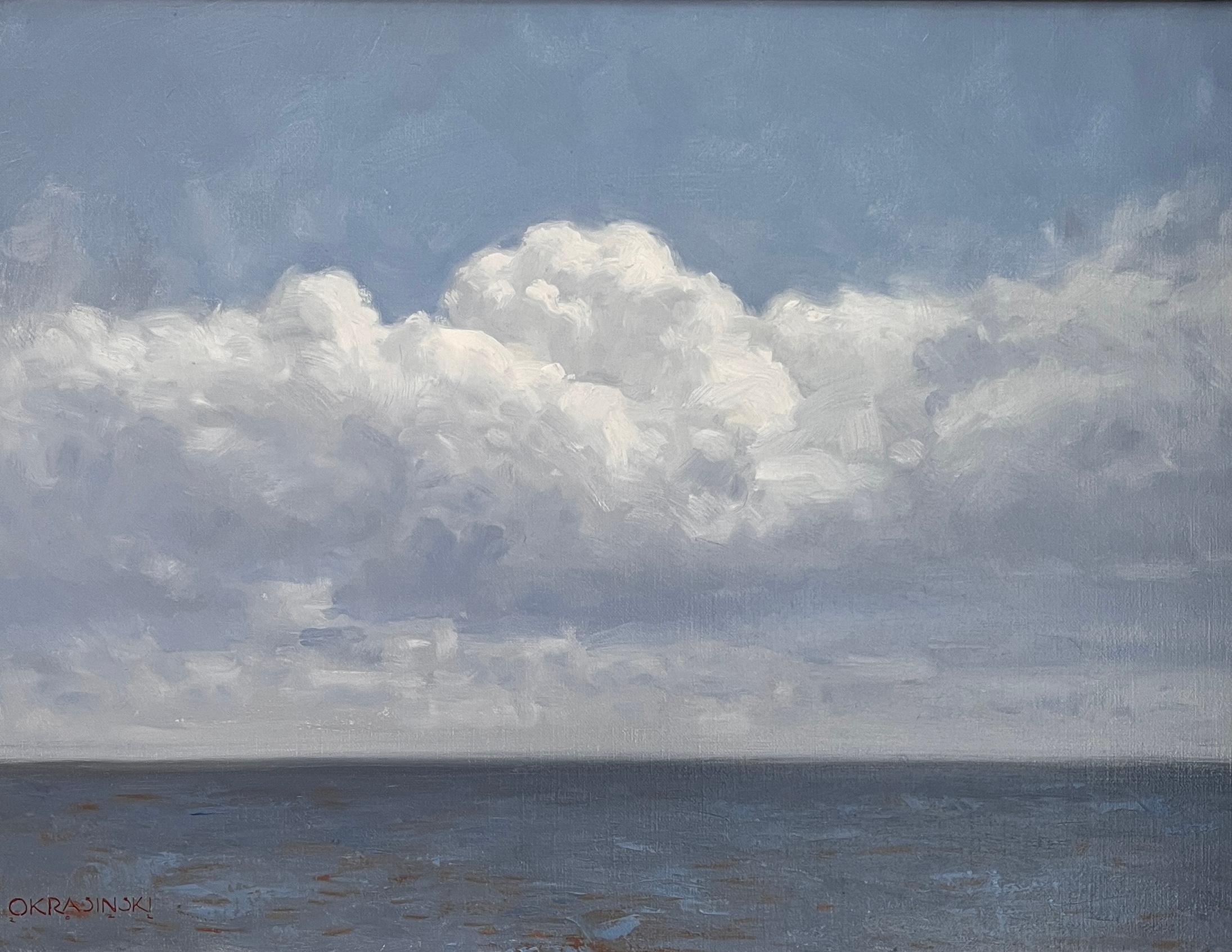 Clouds Over the Sea - Painting by Patrick Okrasinski