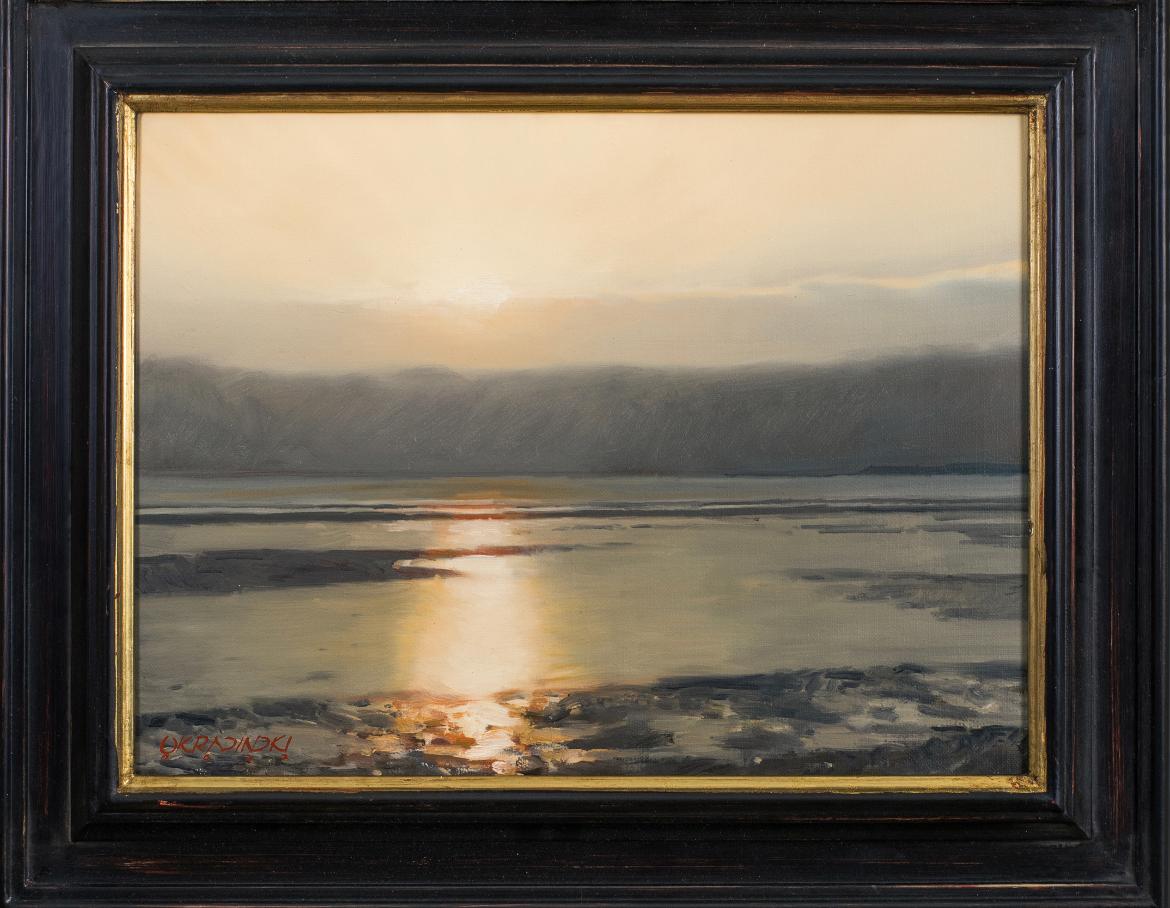 Patrick Okrasinski Landscape Painting - Sunset on the Cape